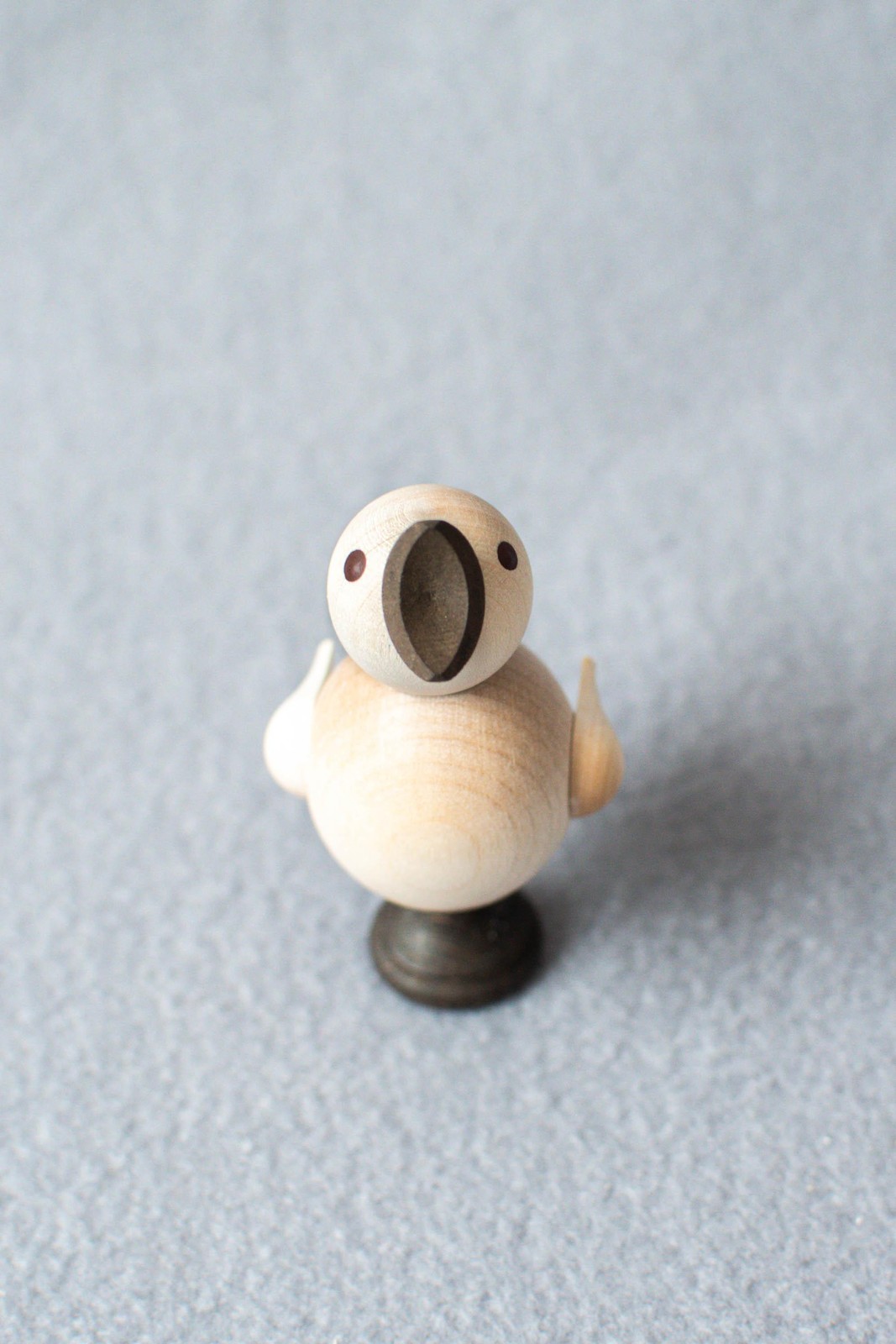 Wooden Toy Chick with Sound Natural Height=8cm NEW Bird Toy Singing