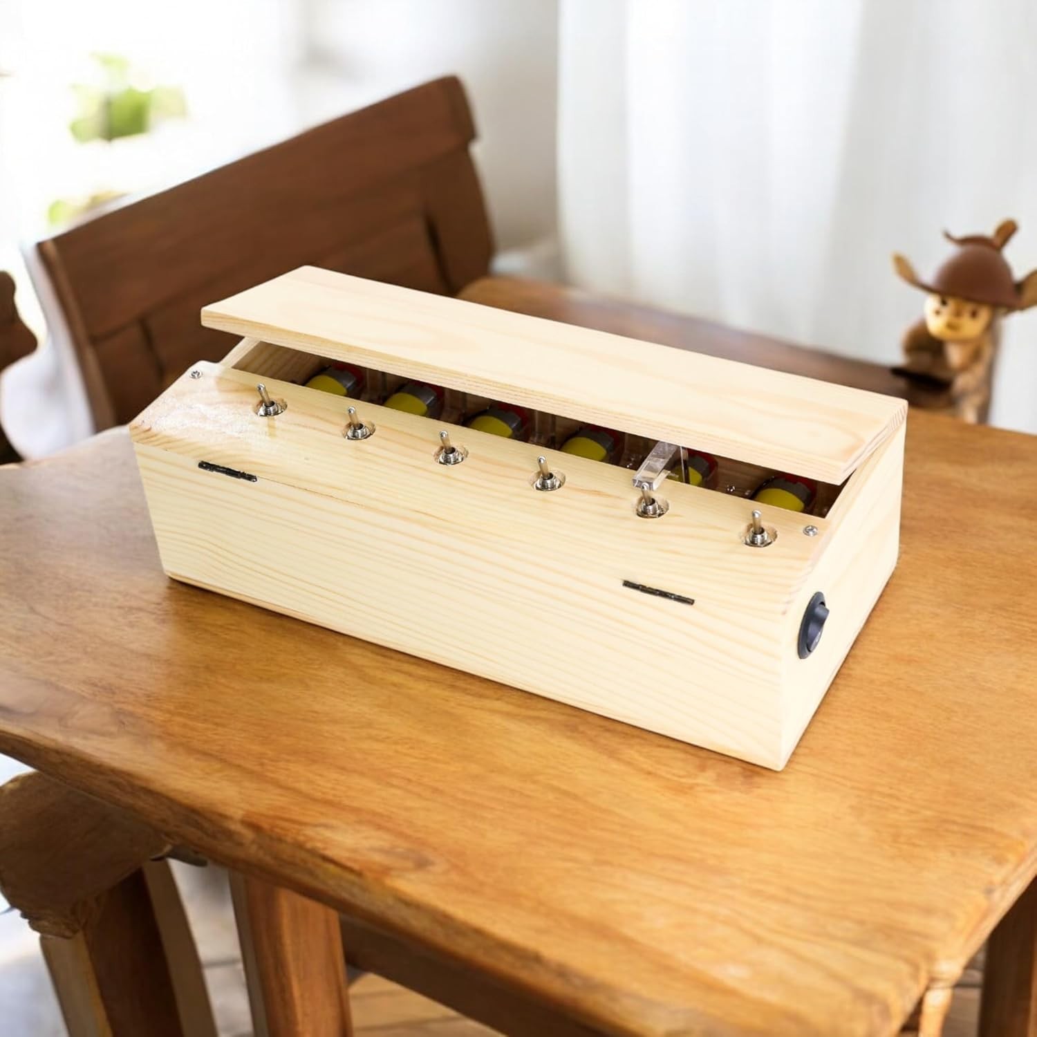 Funny Useless Machine Box Toy, Creative Wooden Kit with Attitude Finger, Mult…