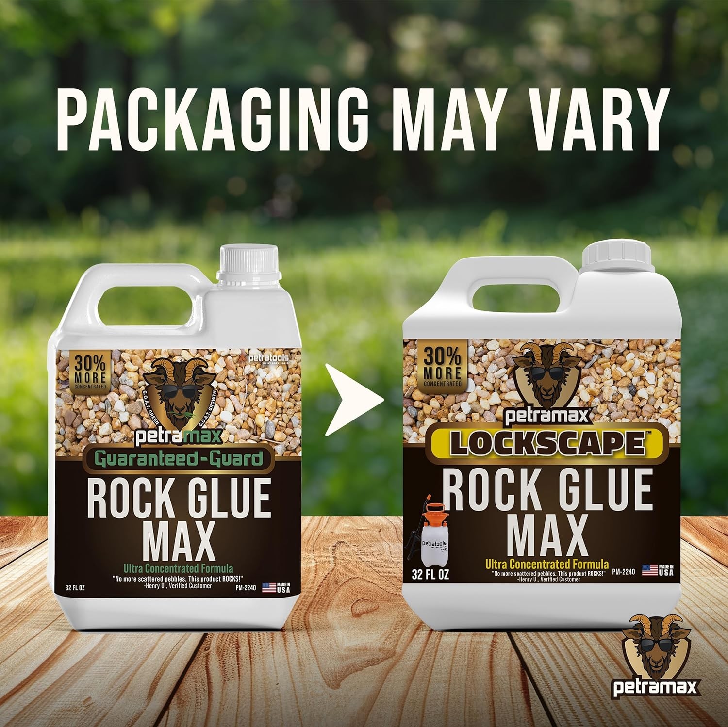 Max Rock Glue for Landscaping, 32 Ounce – Ground Coverage & Pet Safe Mulch Glue