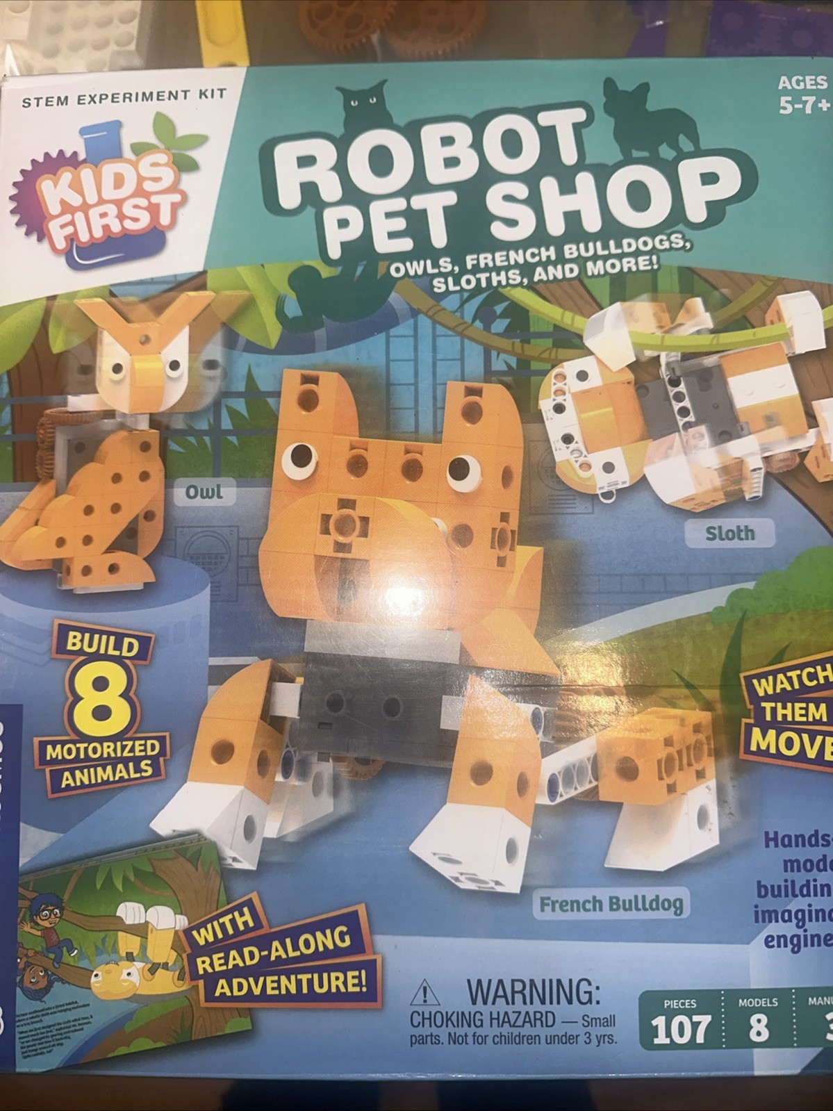 Kids First Robot Pet Shop STEM Experiment Kit Incomplete Read