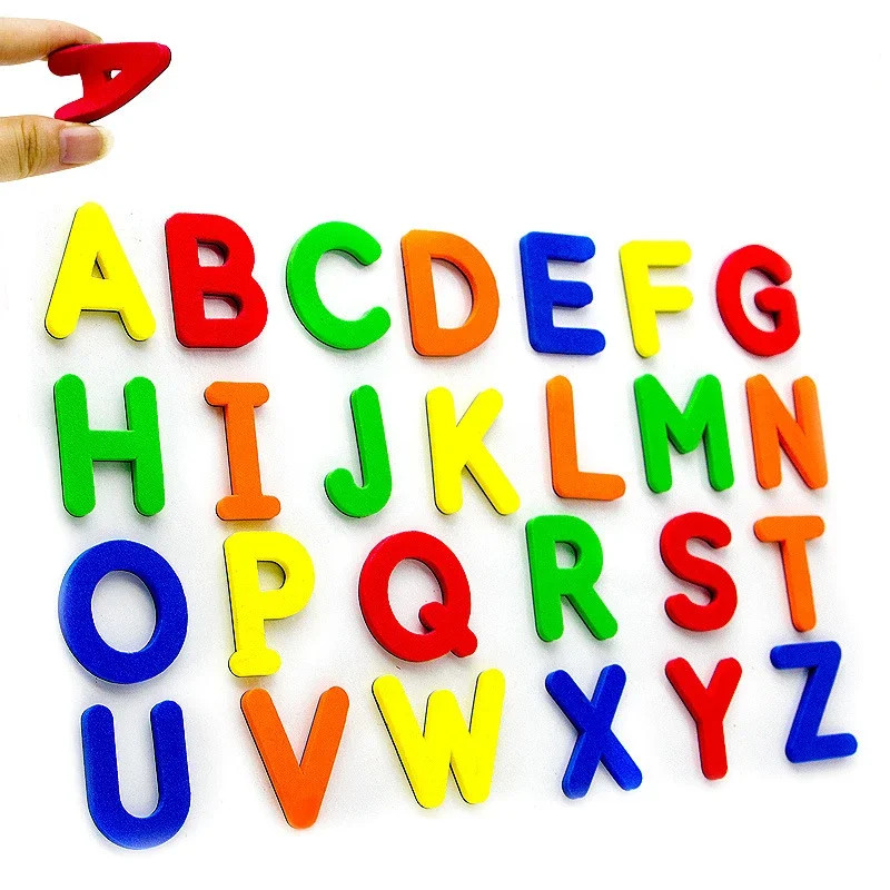 ABC Magnetic English Letter Magnetic Stickers Refrigerator Stickers Educational
