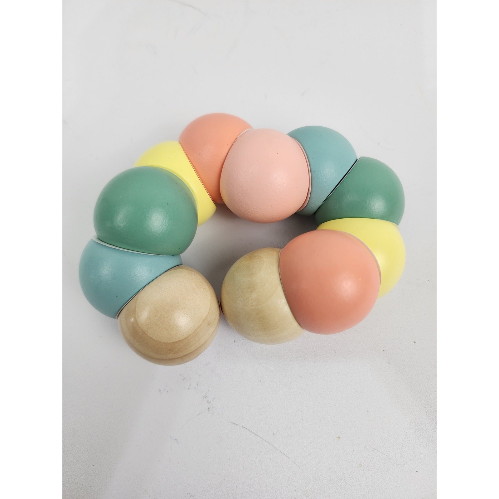 Classic World 54235 Wooden Babies, Toddlers and Kids, Twist Caterpillar (Pastel)