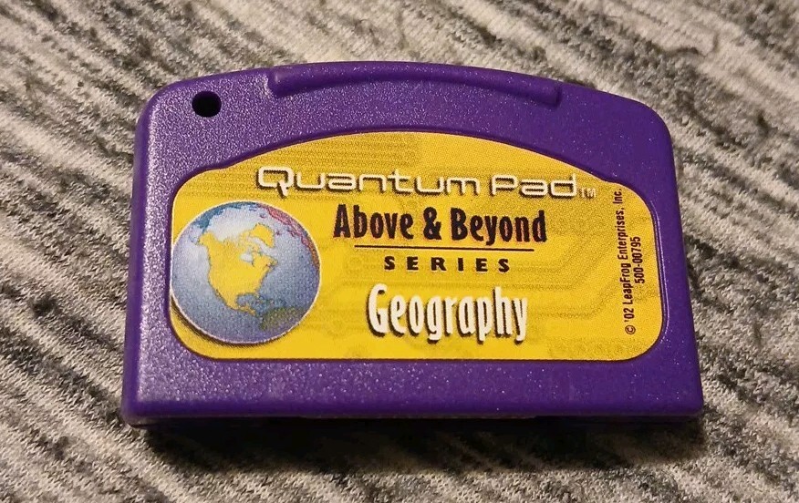 Leap Frog Quantum Pad Cartridge World Geography Above & Beyond Series Leap Pad