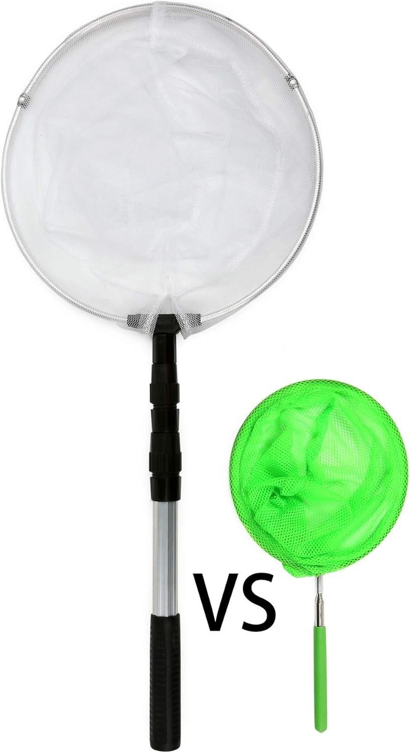 Professional 12″ Butterfly Net – Telescopic to 36″, Lightweight and Durable