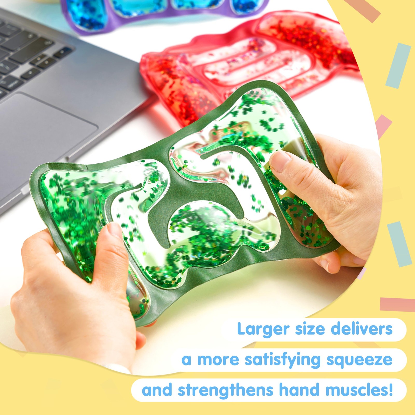 JOYIN 4 Pcs Sensory Fidget Toys for Kids, Multiple Colors