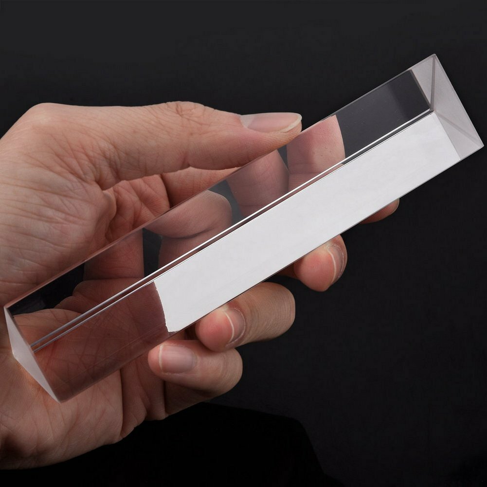 3X3X10cm BAK7 Optical Glass Equilateral Triangle Prism f Physics light Teaching