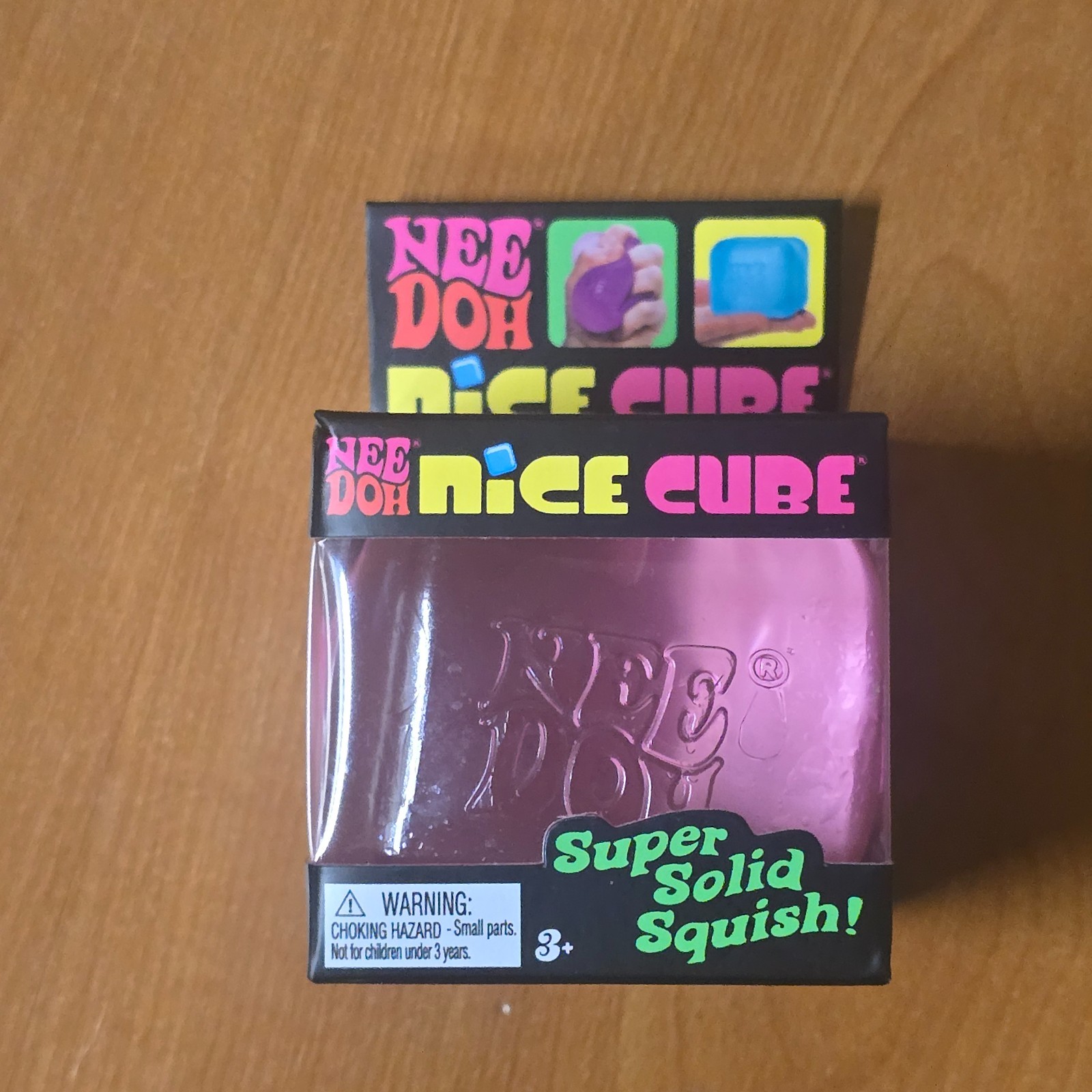 NeeDoh Nice Cube Super Solid Squish Stress Toy Pink New