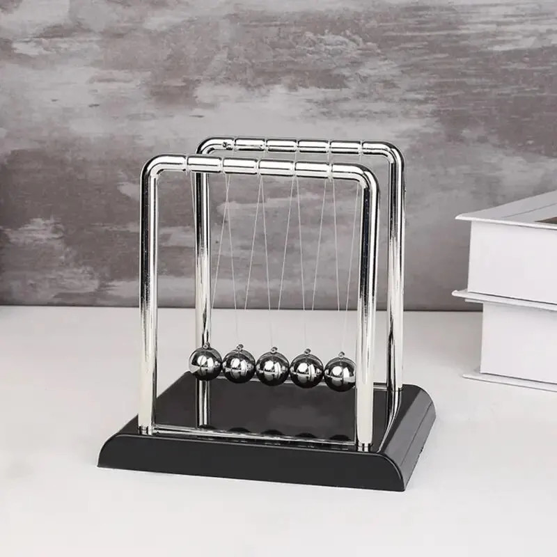 Newton’s Cradle Steel Balance Balls Physics Pendulum Desk Toy Stress Relief Deco