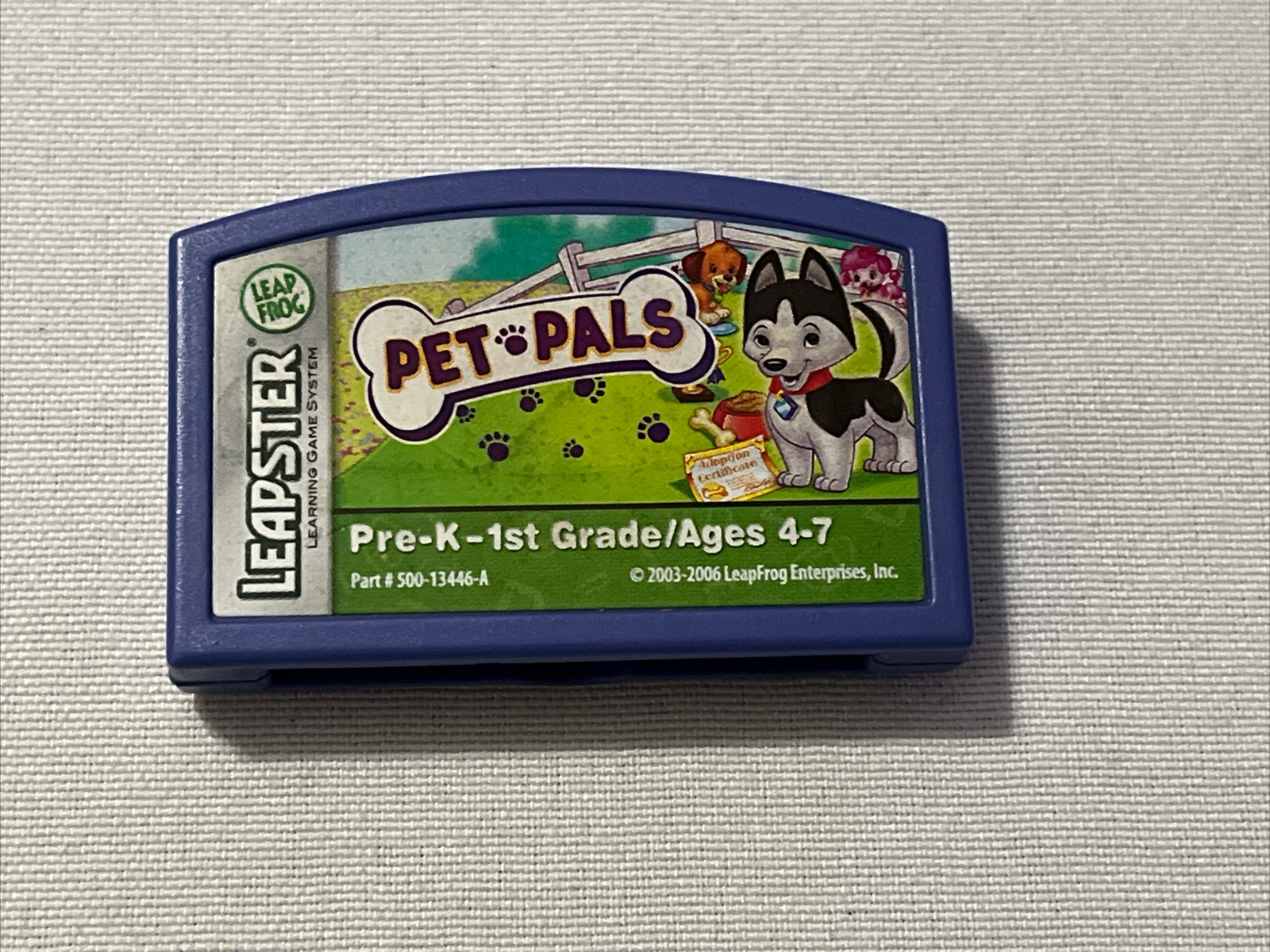 LeapFrog Leapster 2 Pet Pals Case Manual 4-7 Yrs Adopt A Pal! Pre K-1st Grade