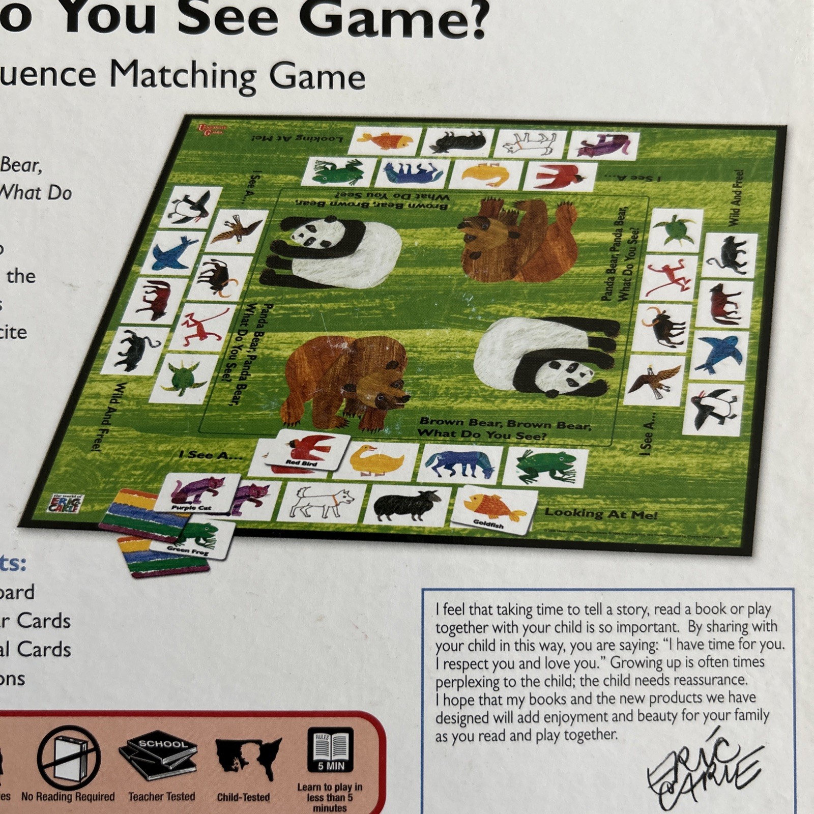 Brown Bear – Panda Bear, What Do You See? Card Game By Eric Carle