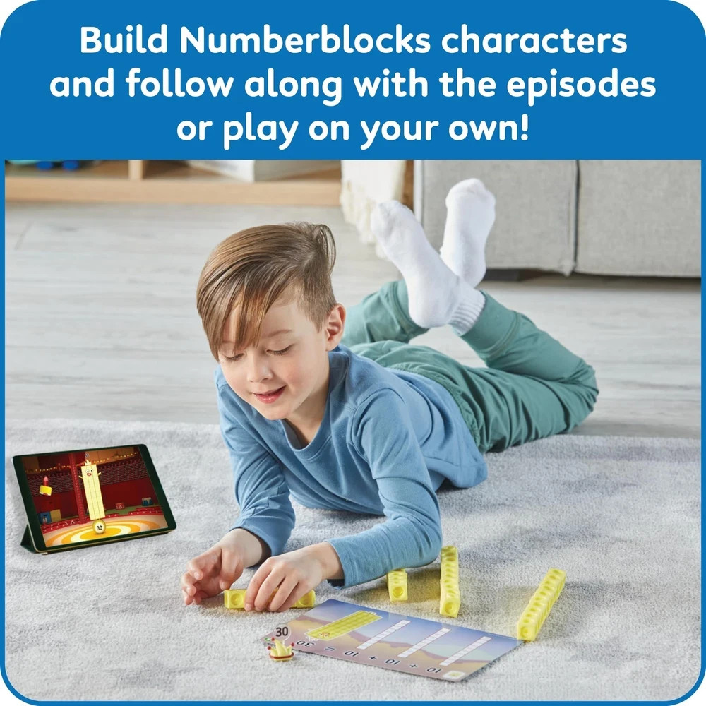 hand2mind MathLink Cubes Numberblocks 21-30 Counting Blocks Set