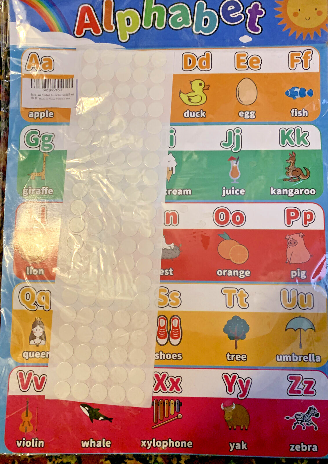 15 Pc Extra Large Preschool Educational Learning Posters for Kids Toddlers,