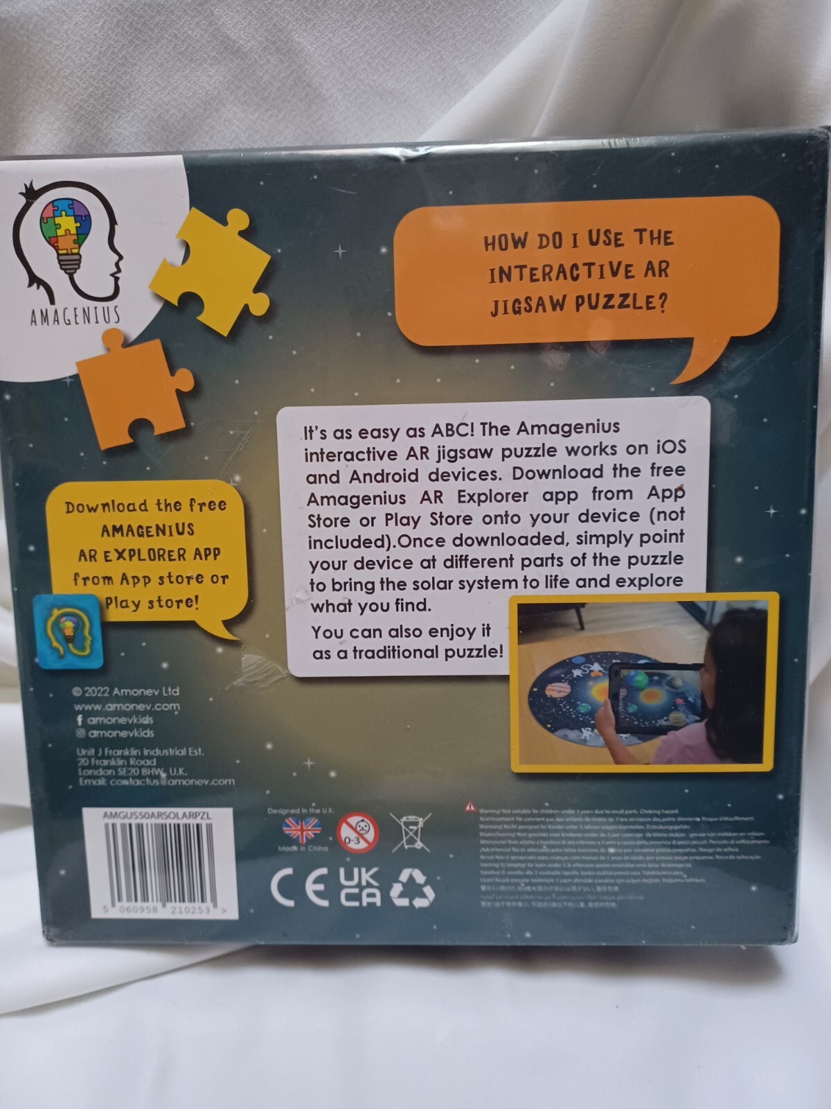 50pcs Solar System Adventure Interactive Puzzle Amagenius Explore With AR Sealed