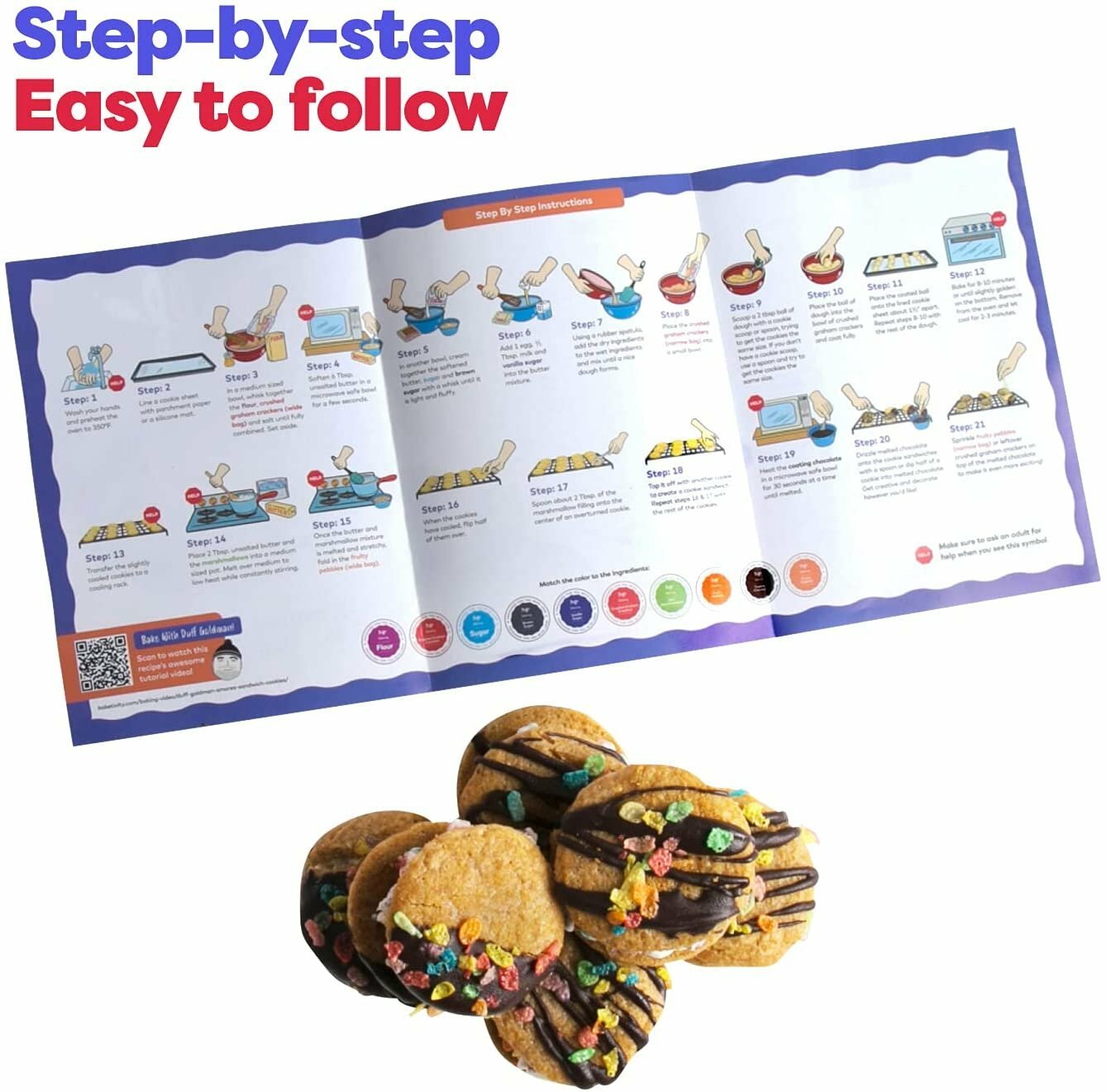 Duff Goldman DIY Baking Set for Kids by Baketivity – Bake Delicious S’mores…