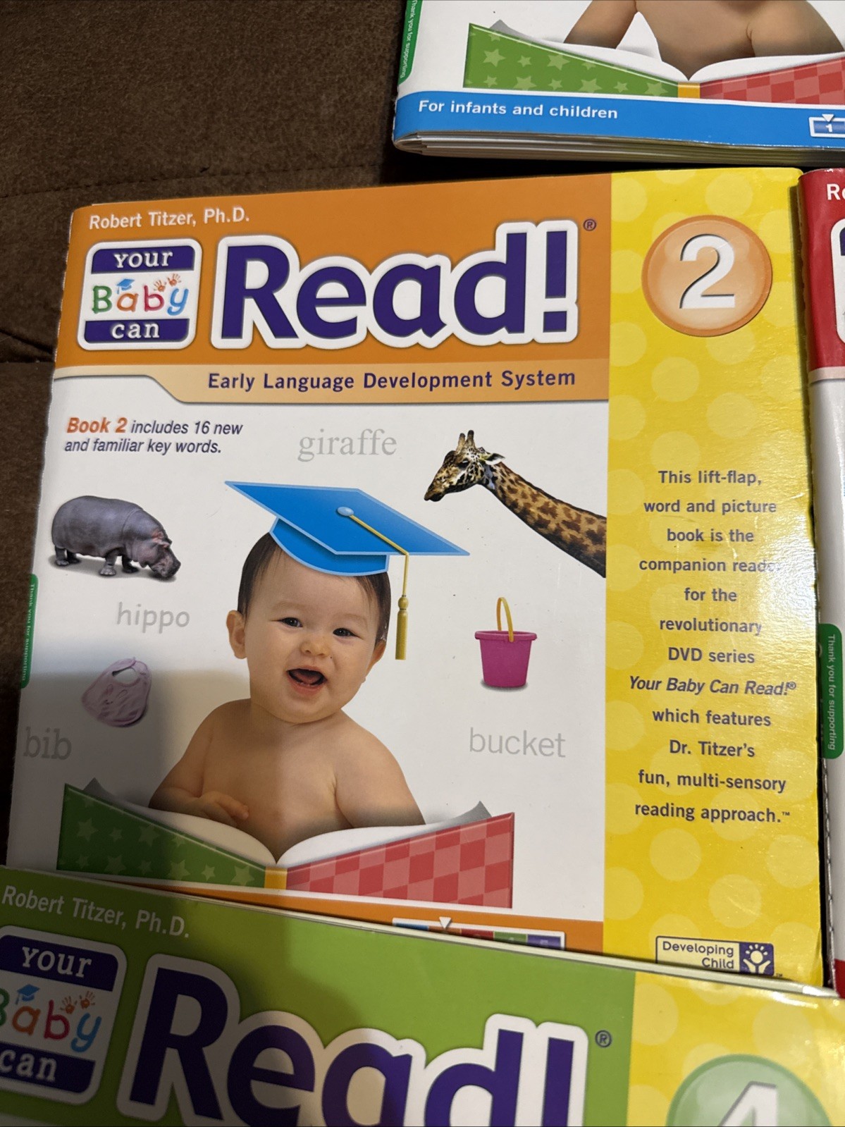 5 Your Baby Can Read Books by Robert Titzer Early Language Development System