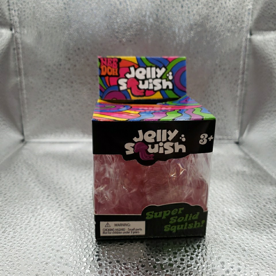 Pink NeeDoh JELLY SQUISH Sparkle Jellyfish Squishy Nee Doh