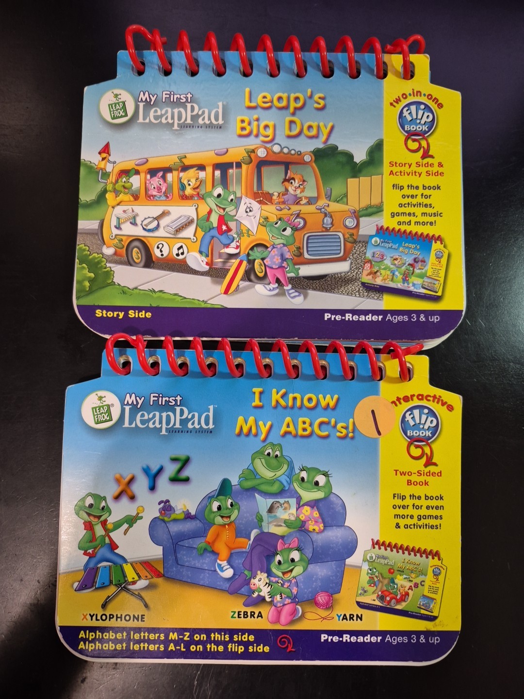 My First LeapPad Books x2: Leap’s Big Day/I Know My ABC’s Pre-Reader Age 3+