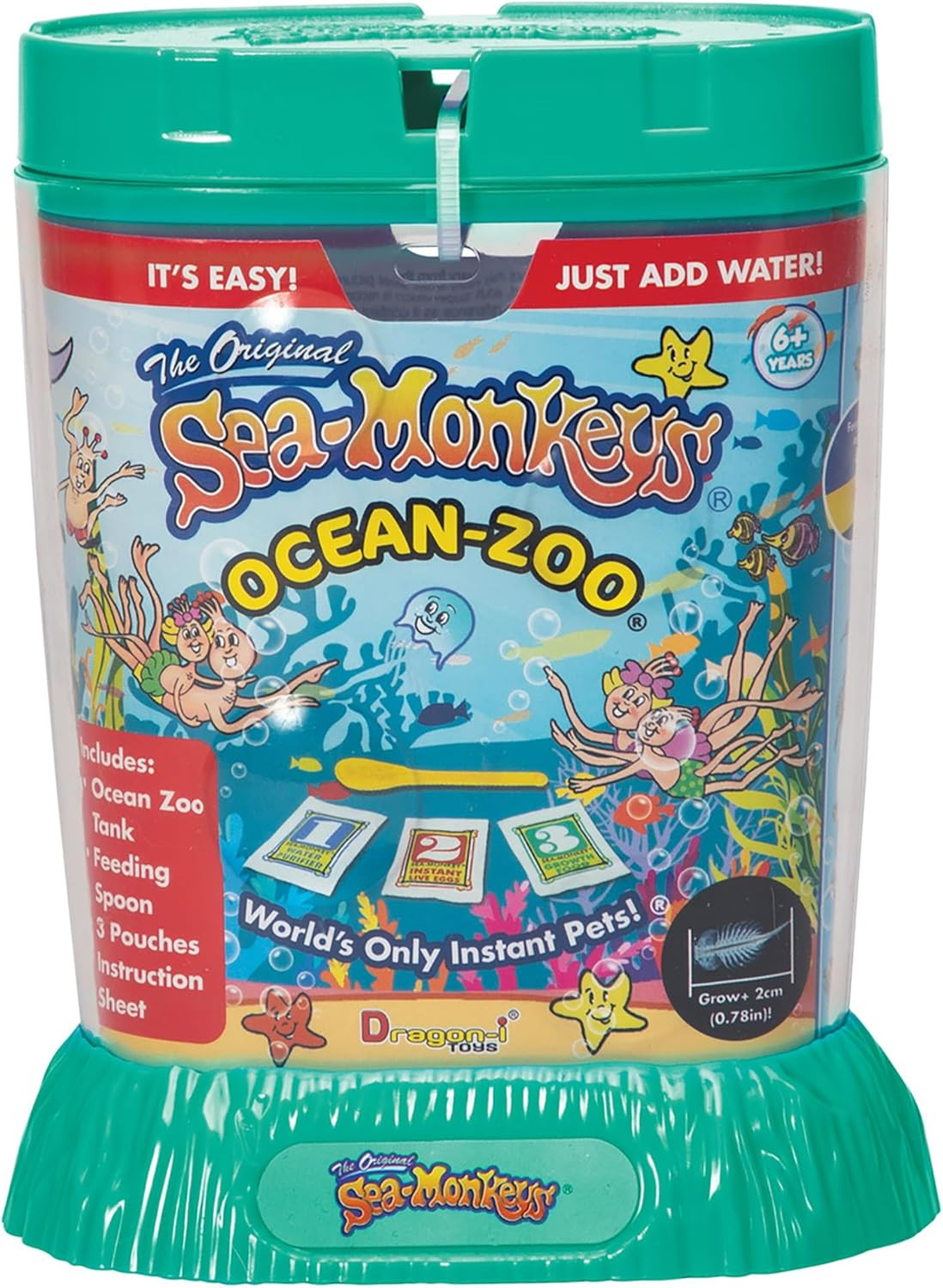 Sea-Monkey: Ocean Zoo – Surprise Assorted Color, 5.7″ Aquarium, World’S Only Ins