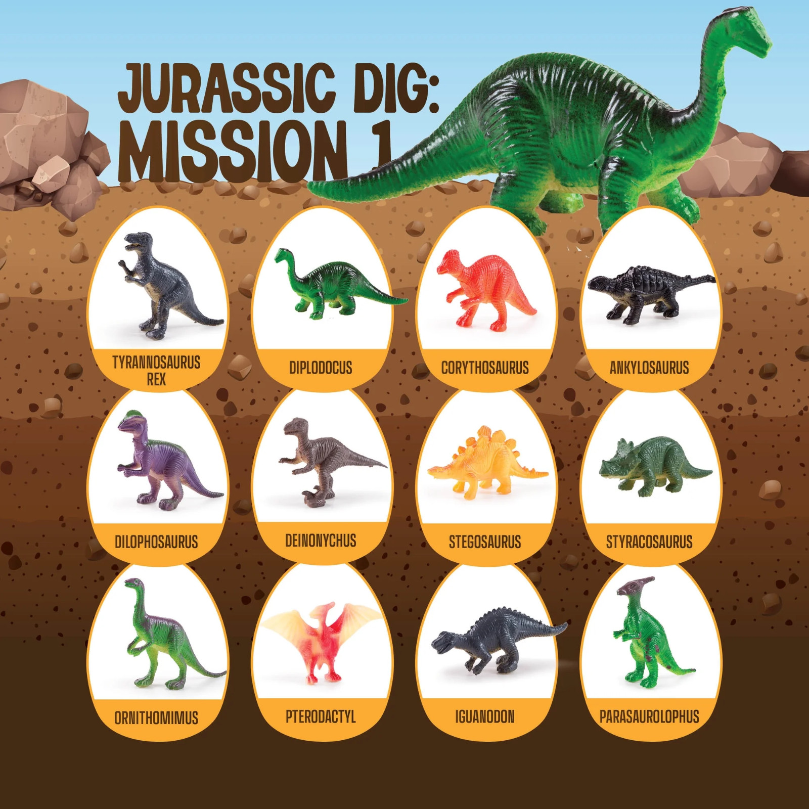 Dinosaur Hatching Eggs 12 Pack Grow Surprise Dino Toys Kids Toy Birthday Gift