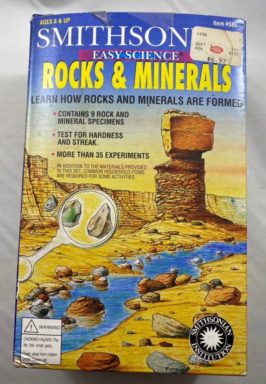 1991 Smithsonian Easy Science Kit – ROCKS and MINERALS – Never Been Used