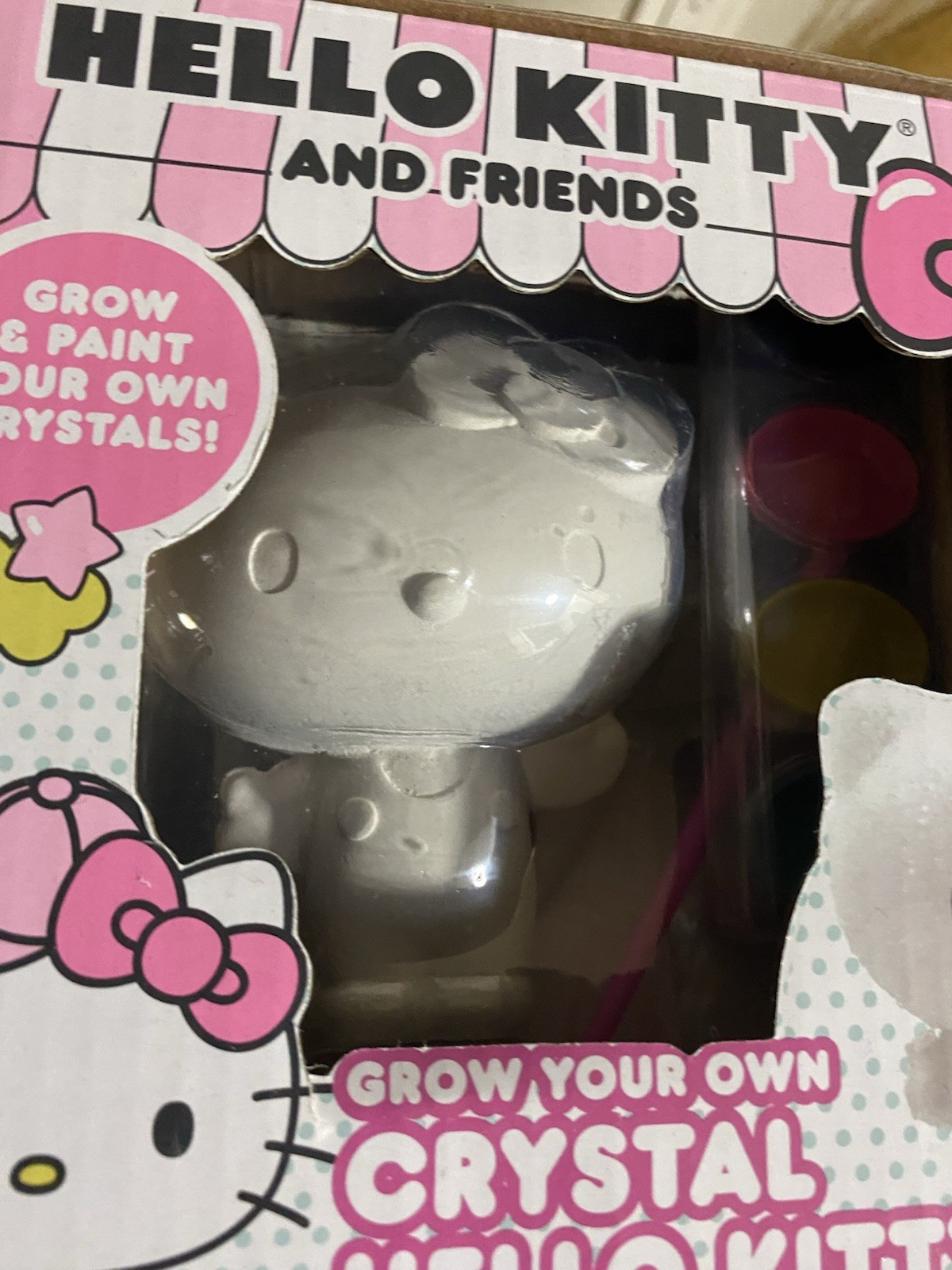 HELLO KITTY Grow & Paint Your Own Crystal Set Art Science Craft Toy NEW IN BOX