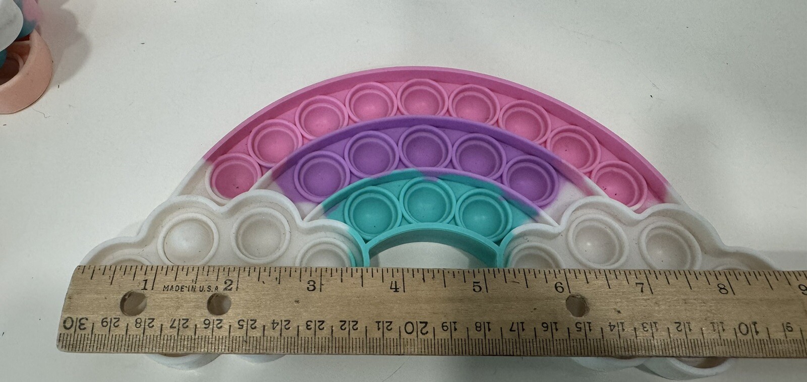 Sensory Tactile Pop It Fidget Toy Lot of 5 Rainbows, Cloud, Star, Bee