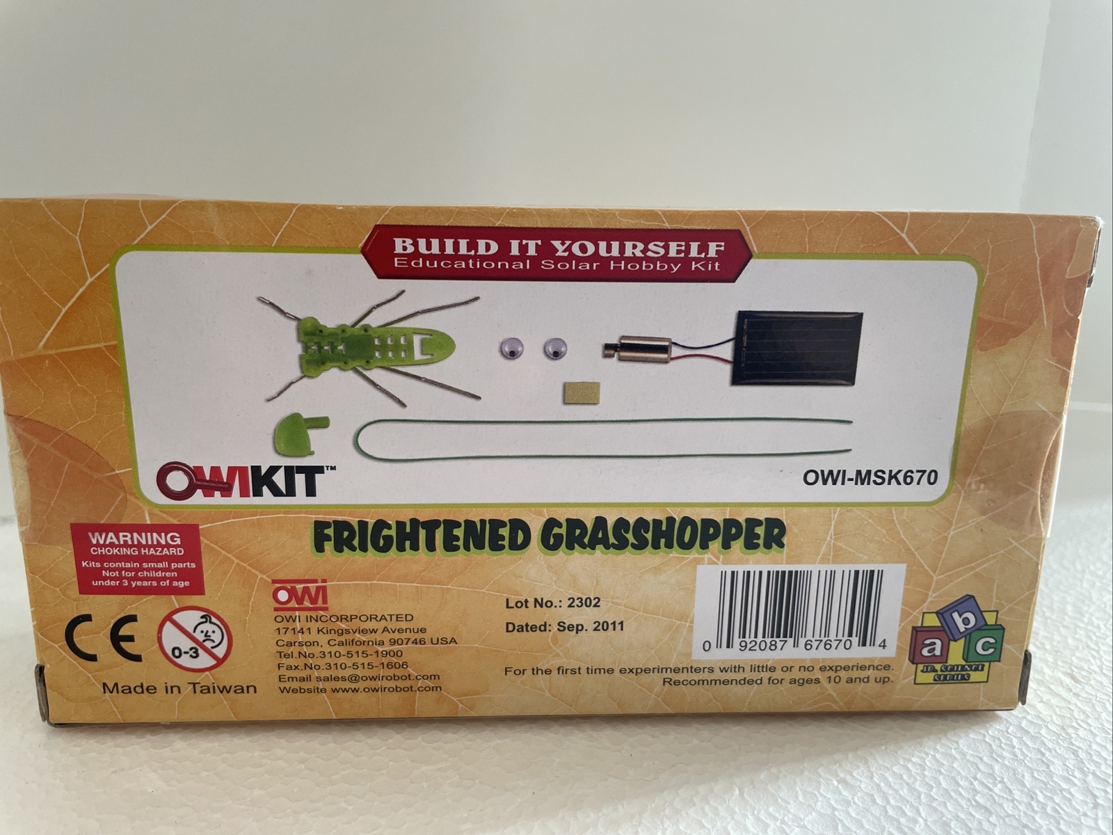 Robot Kit Mini Robot Educational Frightened Grasshopper