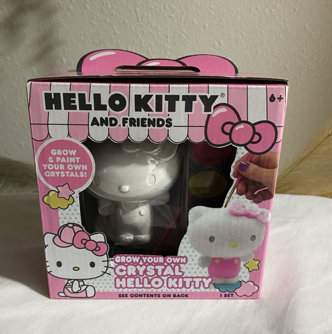 HELLO KITTY Grow & Paint Your Own Crystal Set Art Science Craft Toy NEW IN BOX