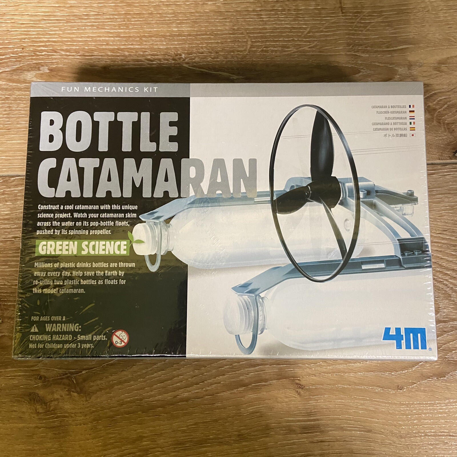 Bottle Catamaran Kit Fun Mechanics Green Science Educational Toy New