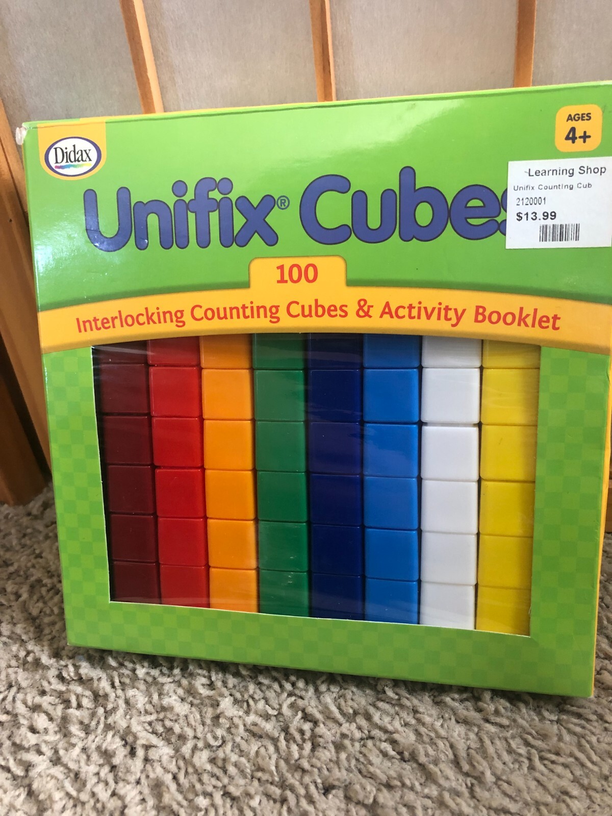 Didax Unifix® Cubes Interlocking Counting Math Set with Activity Booklet 100 SET