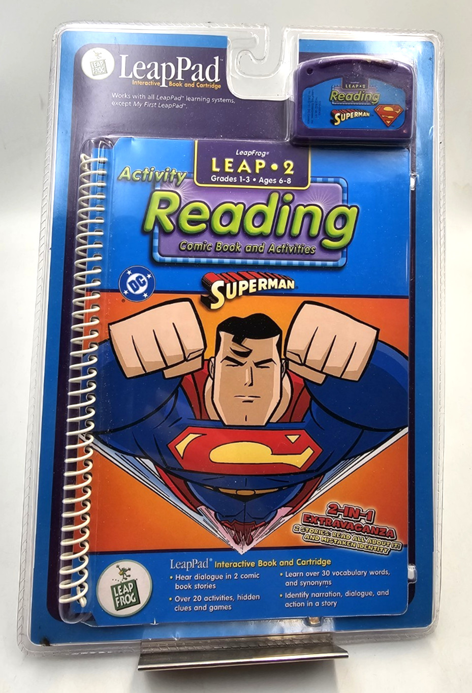 LeapFrog Leap 2 grades 1-3 6-8 years old Reading Superman for LeapPad