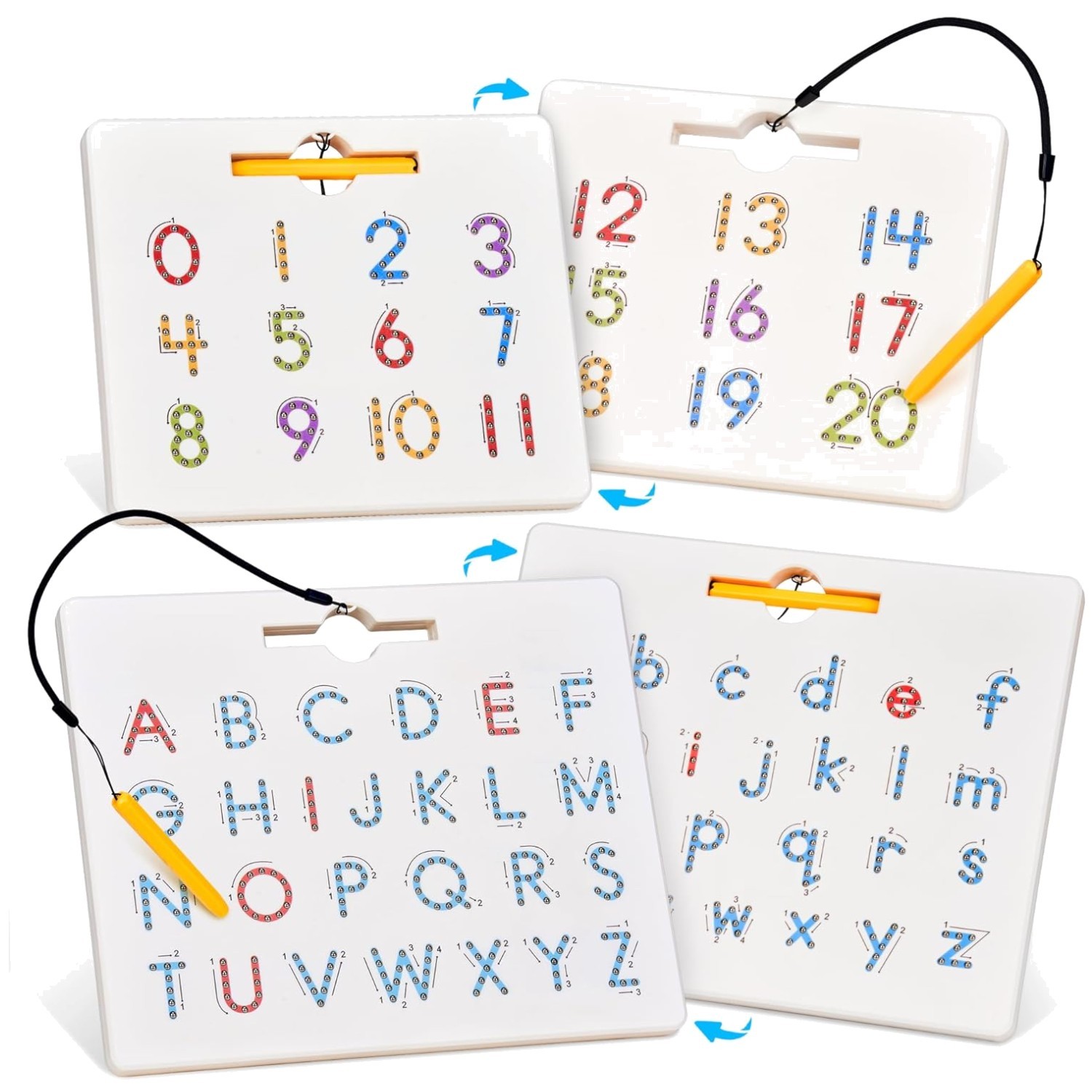 Magnetic Letter & Number Board Set for Toddlers