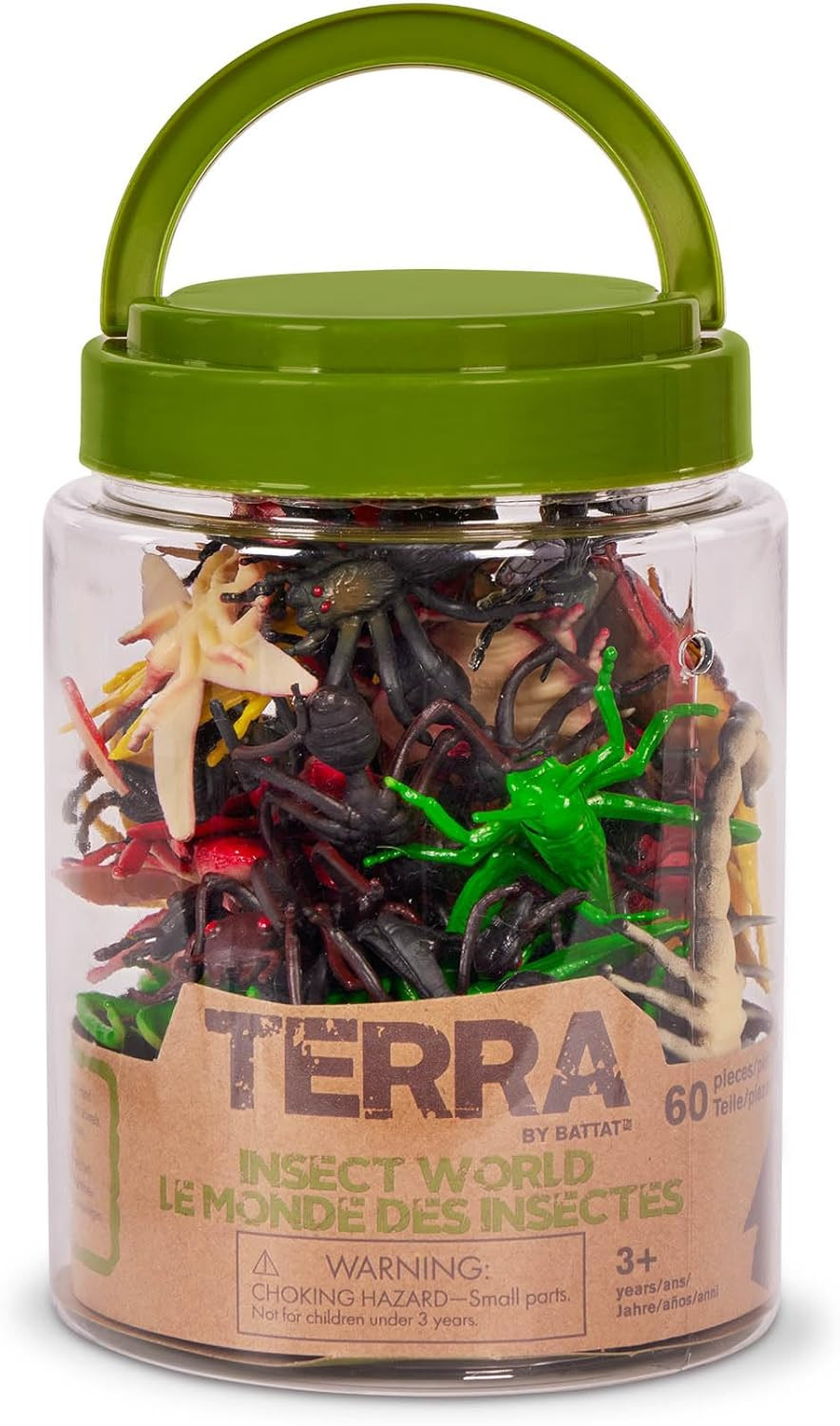 – 60Pcs Insects & Bugs Toy Tube – Mini Plastic Creepy Crawly Animal Figurines fo