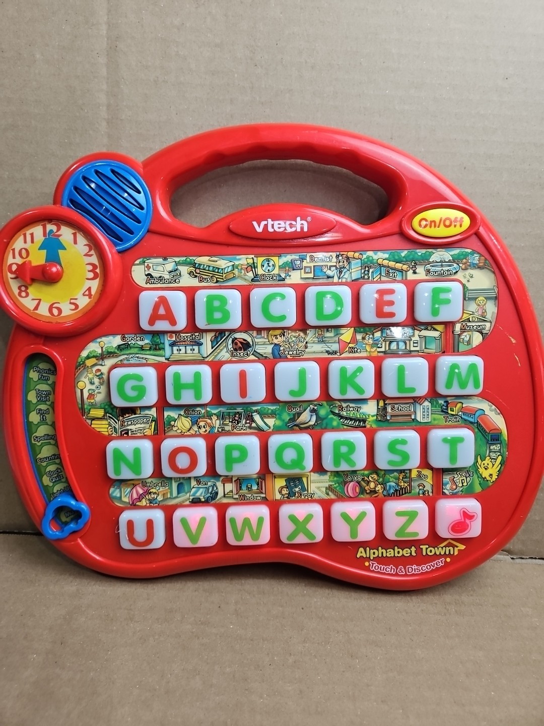 VTech Touch And Discover ALPHABET TOWN – Works With Issues – Read Description