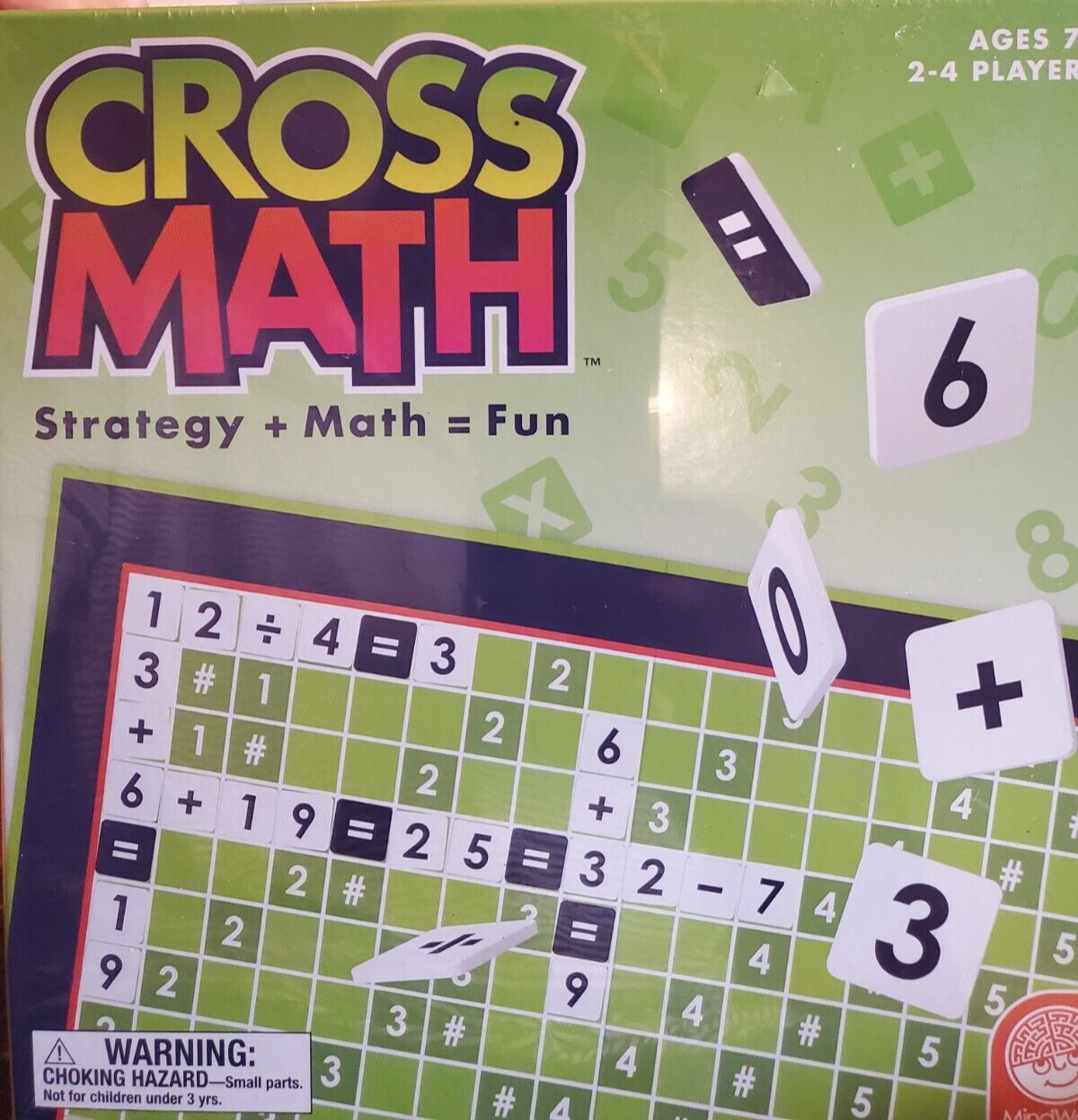 MINDWARE CROSS MATH BOARD GAME 2021 NEW UNOPENED STRATEGY + MATH = FUN