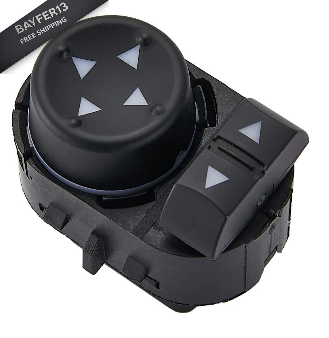 ZAPOSTS Power Mirror Switch Fits for 2007-2014 Chevy Silverado GMC Black