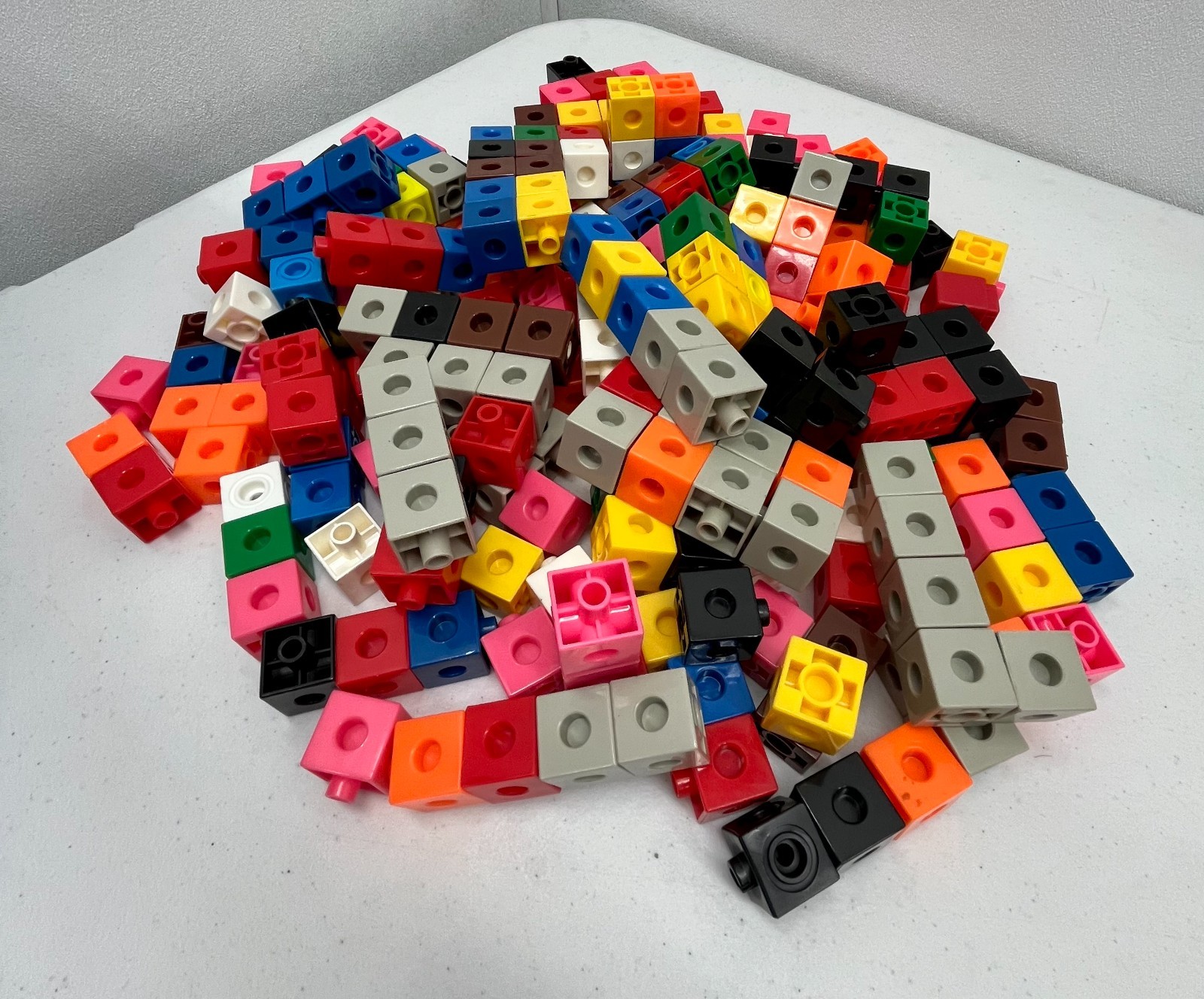 Lot Of Unifix Interlocking Counting Cubes Snap Blocks Math Manipulatives