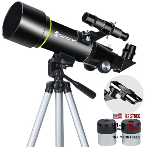 Telescopes, Telescope for Kids and Adults Beginners, 70mm Aperture 400mm Black