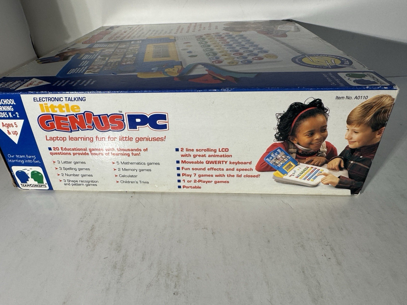 Electronic Talking Little Genius PC Laptop 1990s Team Concepts Vintage Computer