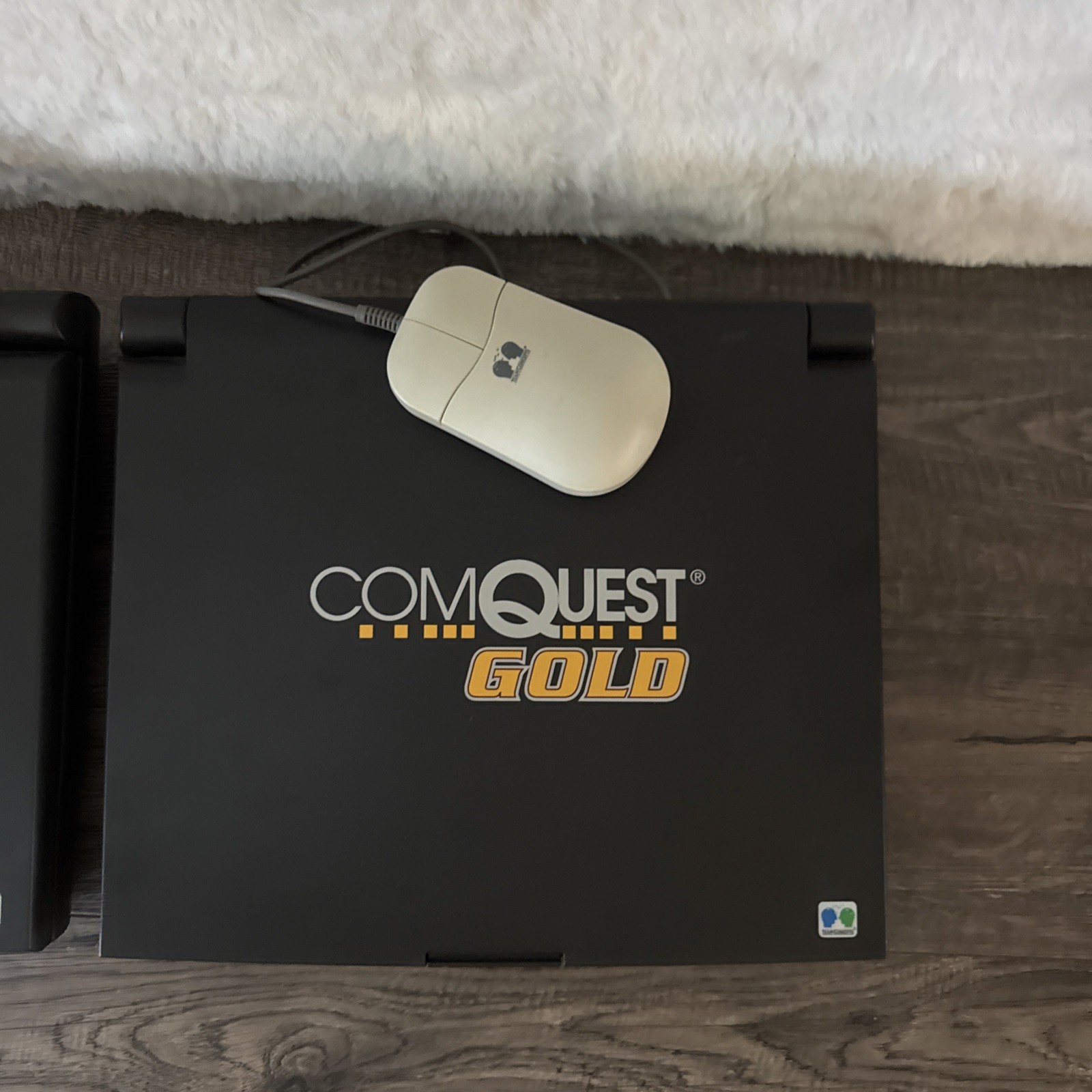 ComQuest Gold Vintage Kids Computer Laptop EXCELLENT Condition by Team Concepts