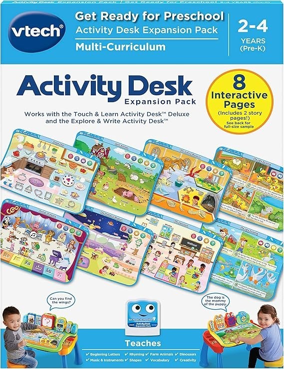 VTech Touch and Learn Activity Desk Deluxe Expansion Pack – Get Ready for