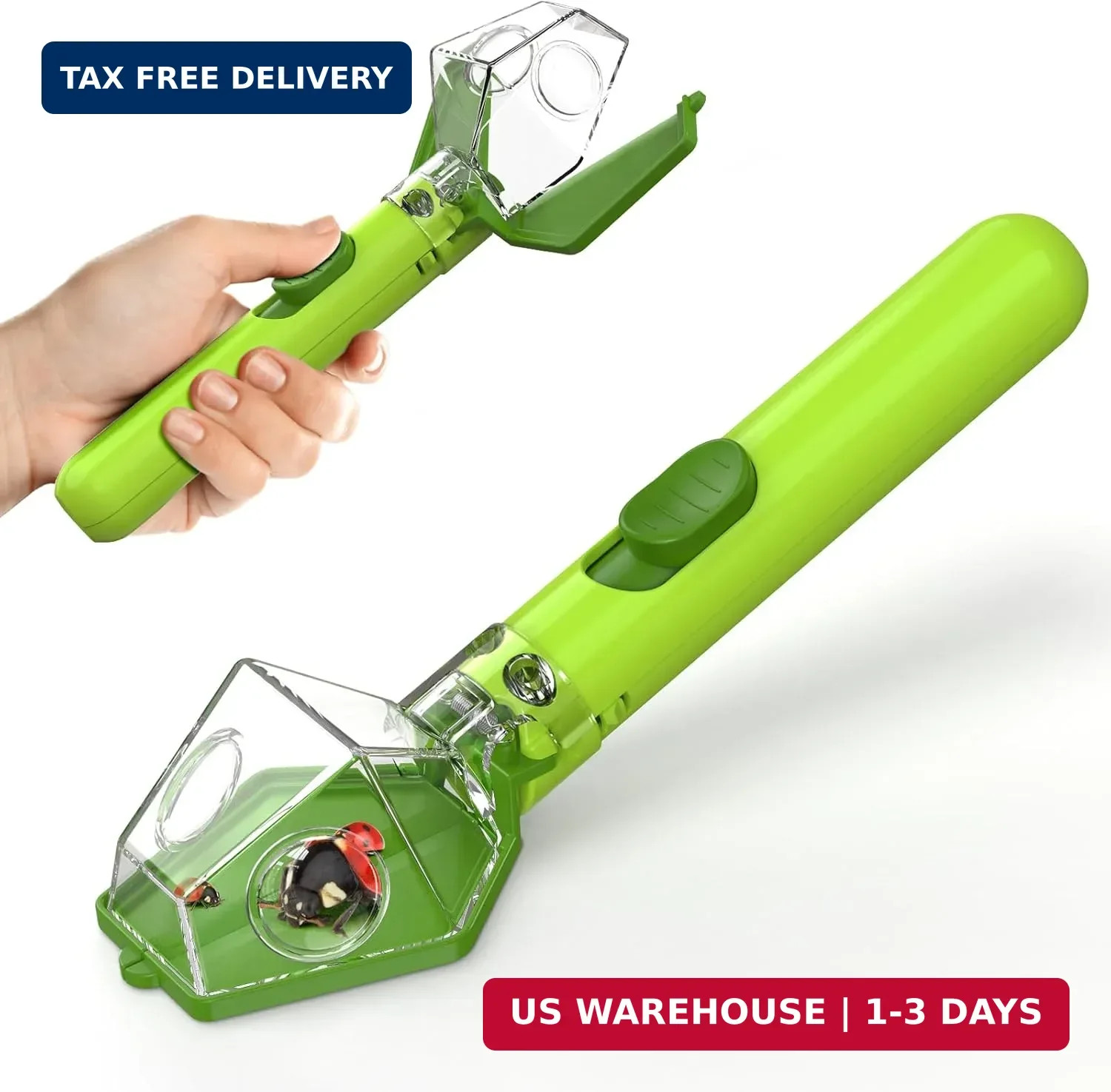 Bug Catcher for Kids Insect Trap Kit with 6X Magnifier STEM Educational Toy Gree