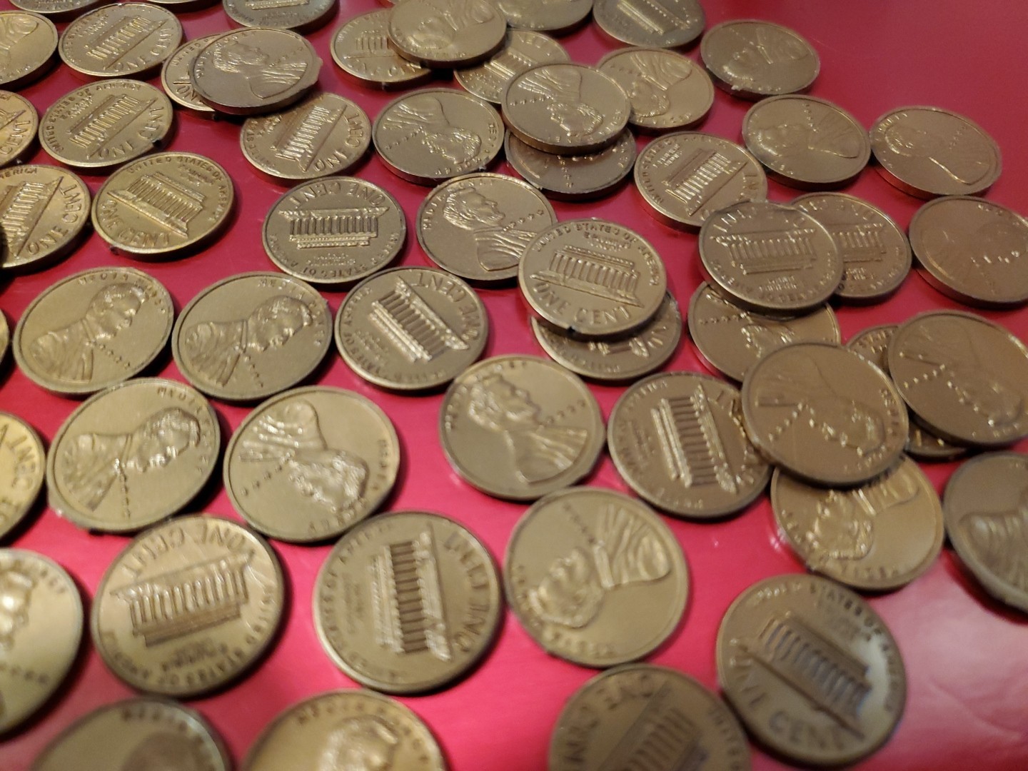 VTG Media Money Plastic Pennies Lot 72 Pieces Realistic Math Manipulative