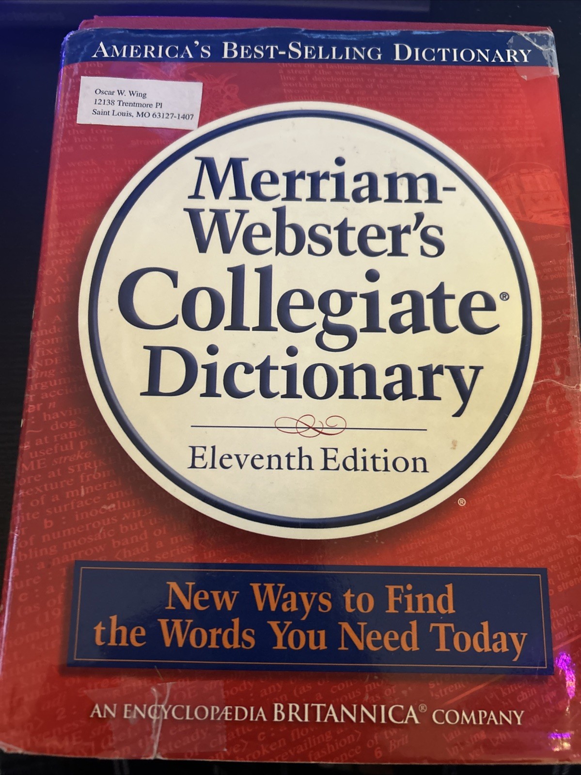 Merriam-webster Collegiate Dictionary 11th Editiondictionary Printed/electronic