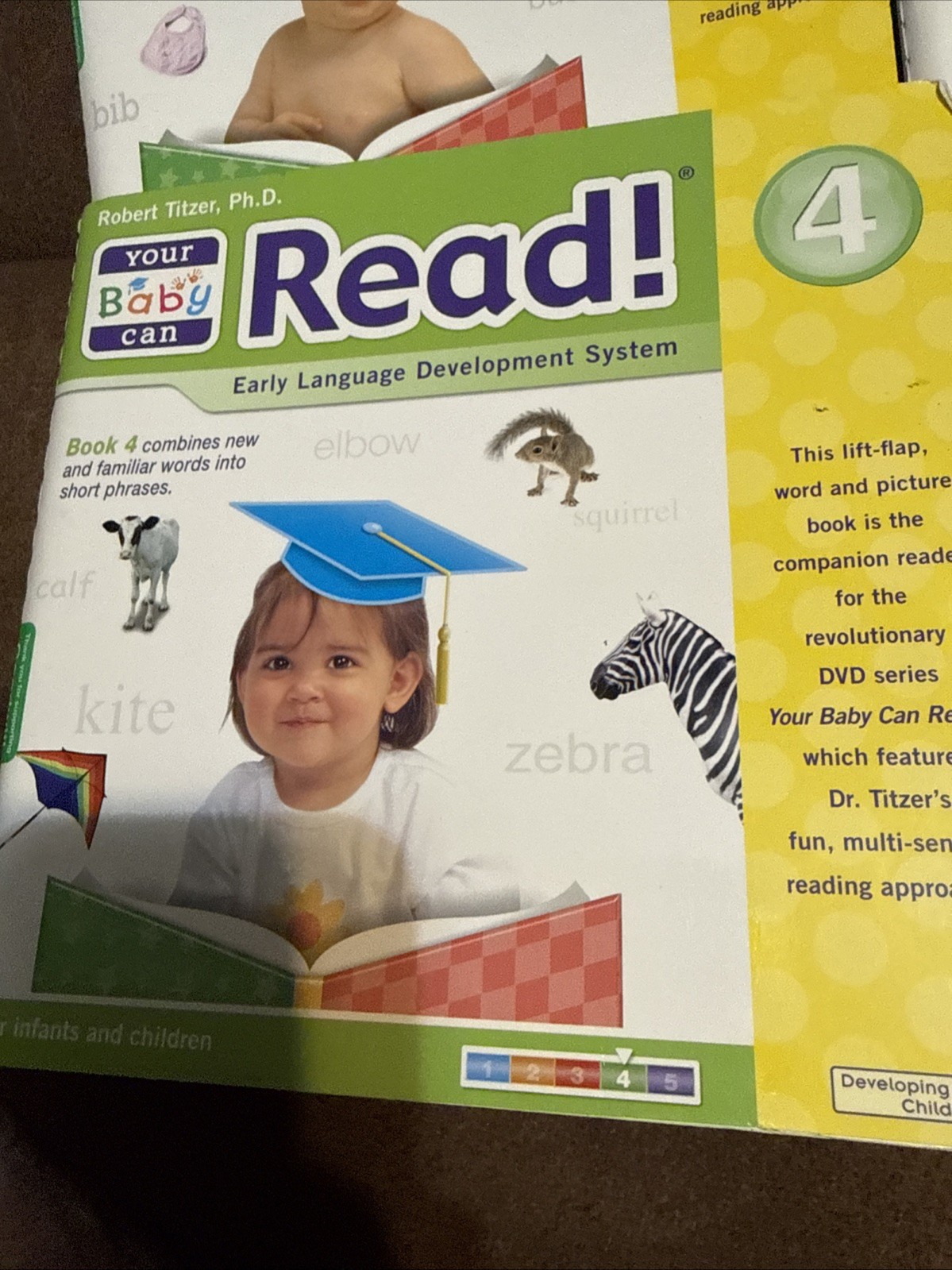 5 Your Baby Can Read Books by Robert Titzer Early Language Development System
