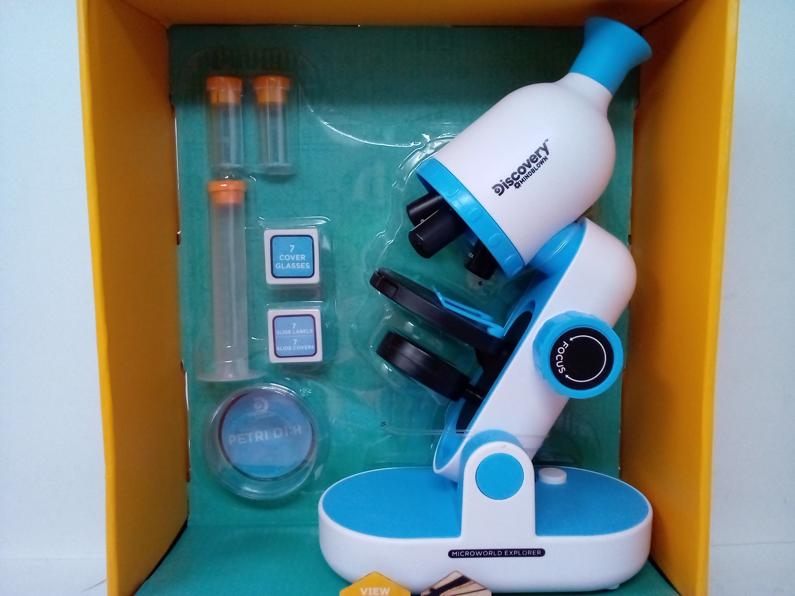 Discovery #MINDBLOWN 1200X, 600X, 300X Microscope, 41-Piece Experiment Lab
