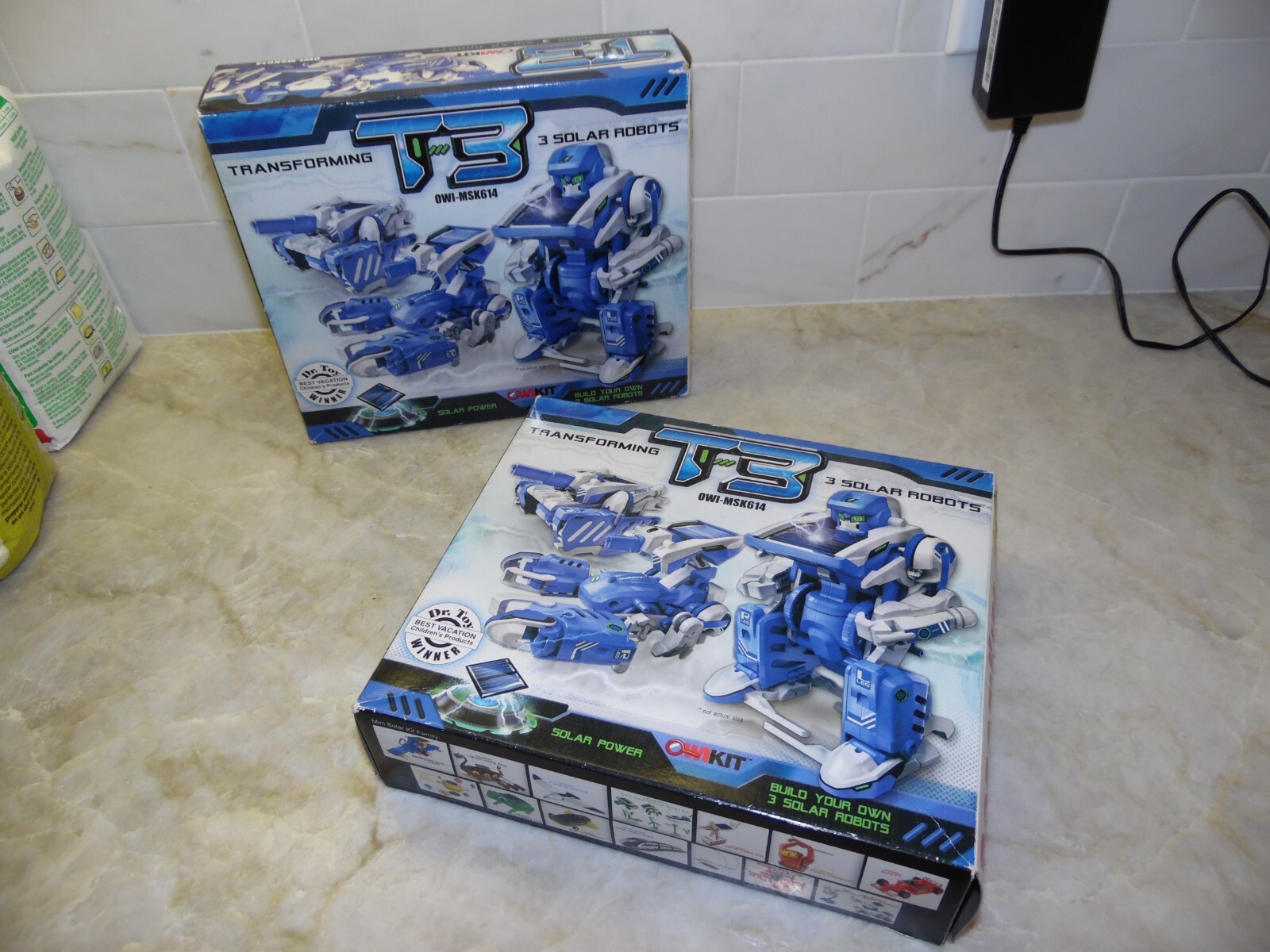 2 Sets ROBOTIKITS – T3 Transforming SOLAR ROBOTS Build your own Robot New In Box