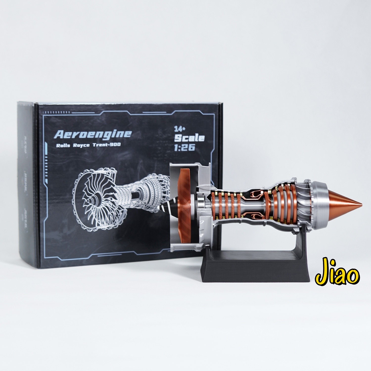 1/26 Trent 900 Turbofan Engine Model A380 Aircraft Engine Rotatable Children Toy
