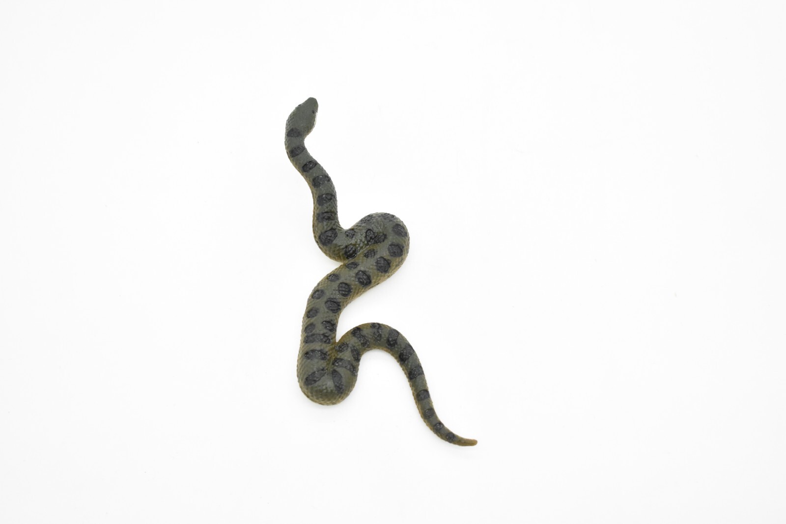Anaconda Green, Snake, Realistic Rubber Model, Hand Painted Figurine