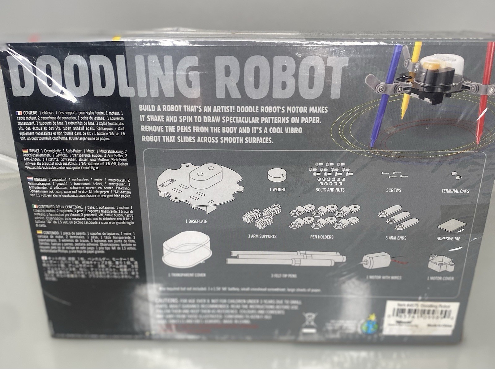 4M Doodling Robot Fun Mechanics Kit Build Art Create